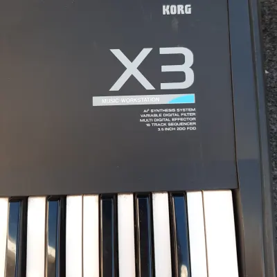 Korg  X3 Keyboard Synthesizer  1980 Black image 9
