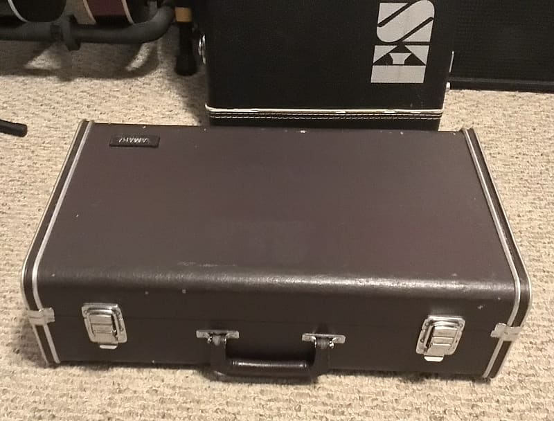 Vintage! Yamaha Trumpet Dark Brown Hard Case Molded Padded Reverb