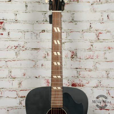 Recording King Dirty 30's Series 7 RDS-7 Dreadnought Acoustic Guitar Black image 3