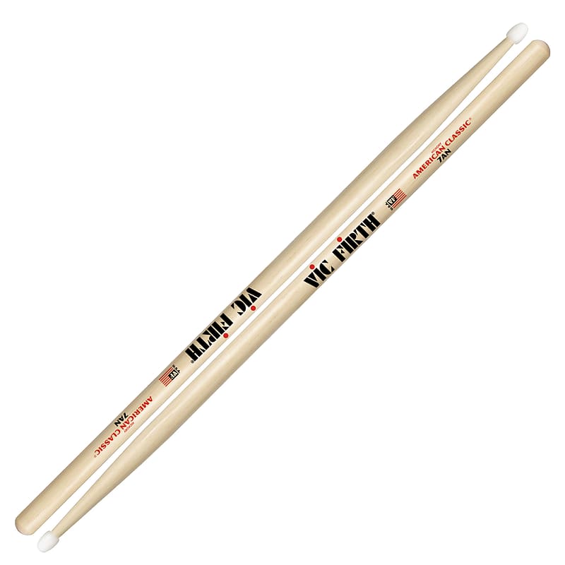 Vic Firth American Classic 7AN Drumsticks, Nylon Tip image 1
