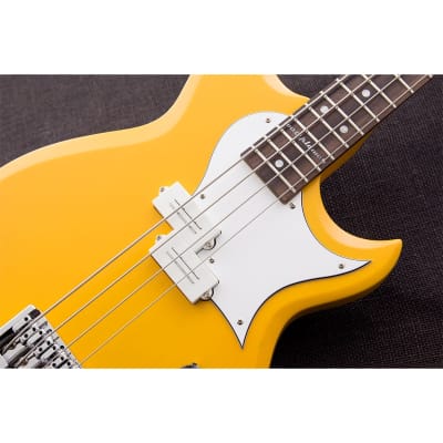 Reverend Mike Watt Signature Wattplower Bass Guitar - Satin Watt Yellow image 4