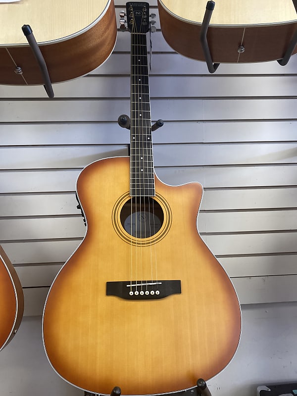 Nashville Guitar Works OM10CEEB Edgeburst Reverb