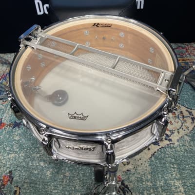 Rogers - 14x5" Dyna-Sonic Snare Drum 2010's - White Marine Pearl image 14