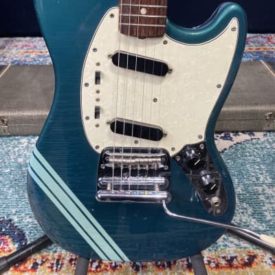 Fender Mustang Guitar, WOW!! Excellent! No surprises! 1969 - Competition Blue image 4