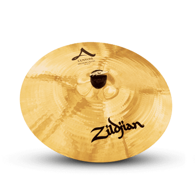 Zildjian A20826 16" A Custom Medium Crash Cast Bronze Drumset Cymbal with Cut Balance image 2