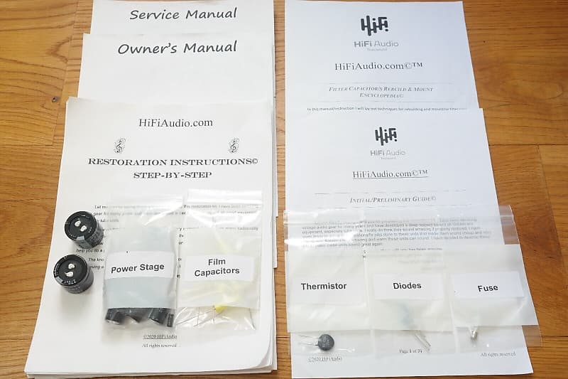 EICO HF-89 restoration kit filter capacitor repair rebuild fix  			