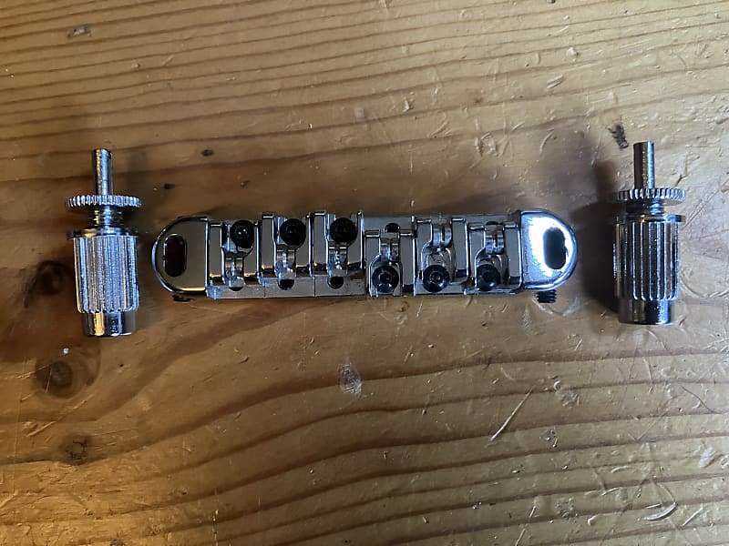 Adjustable Tune o Matic Style Guitar Bridge Roller Saddles Reverb