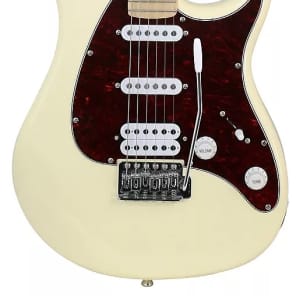 Peavey Raptor Plus HSS Electric Guitar w/ Tremolo Ivory w/ Maple Fretboard