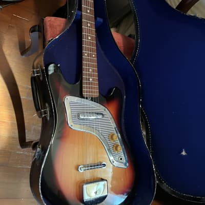 ZIMGAR electric guitar.  see details 1960's sunburst image 15