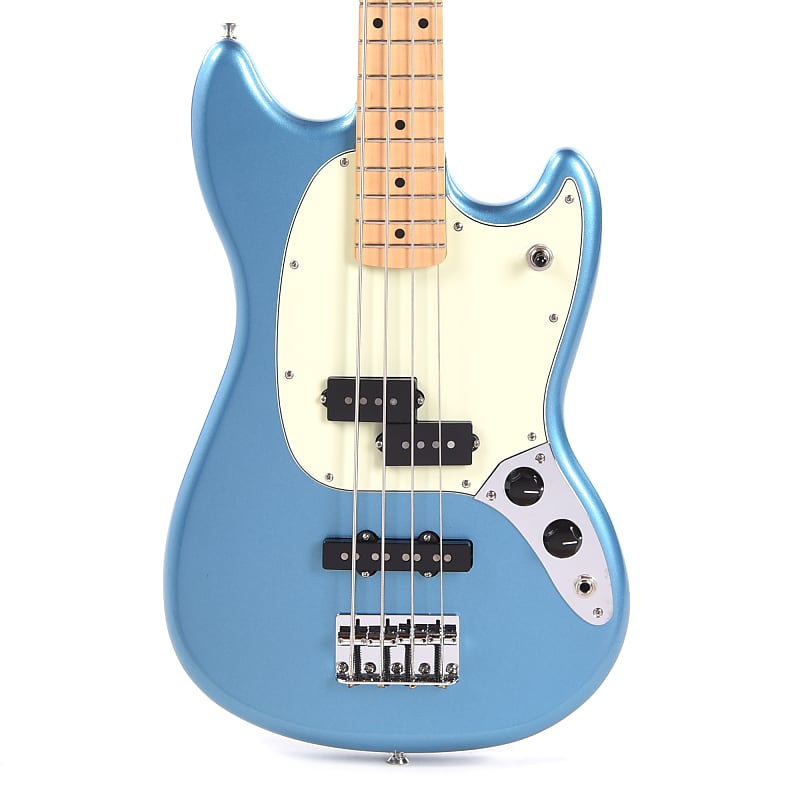 Fender Player Mustang Bass PJ Lake Placid Blue w/Mint Pickguard (CME Exclusive) image 1
