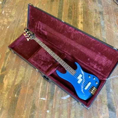 Valley Arts Custom Pro Bass guitar c 1990 Blue 1980’s p/j DuPont lake placid jazz precision original vintage USA for sale
