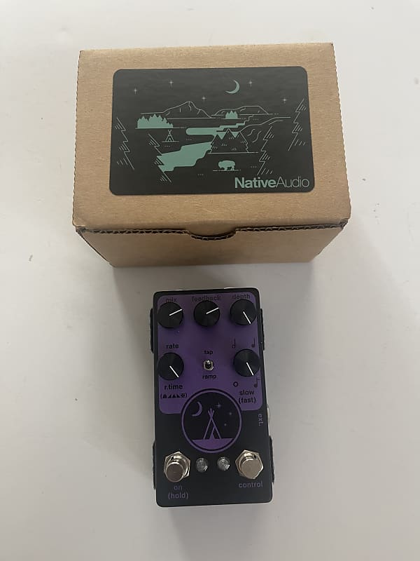 Native Audio Midnight Phaser V2 Tap/Ramp Phase Guitar Effect Pedal + Box image 1