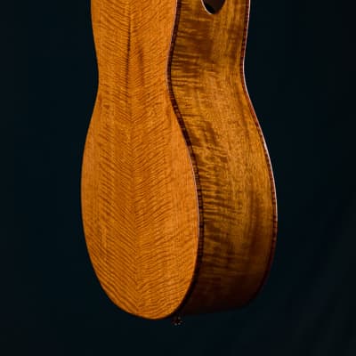 Ressler Parlor 12-Fret Flame Mahogany and Bearclaw Sitka Spruce NEW image 21