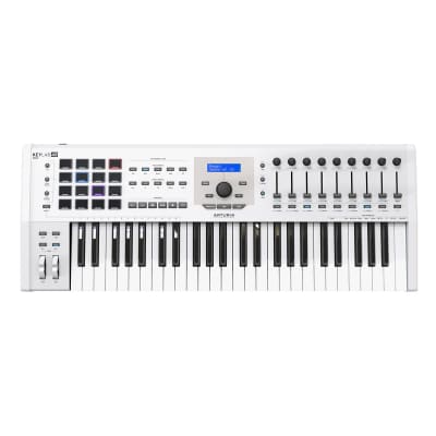 Arturia KeyLab 49 MKII USB MIDI Controller (White) - Includes FREE Pigments Software instrument image 1