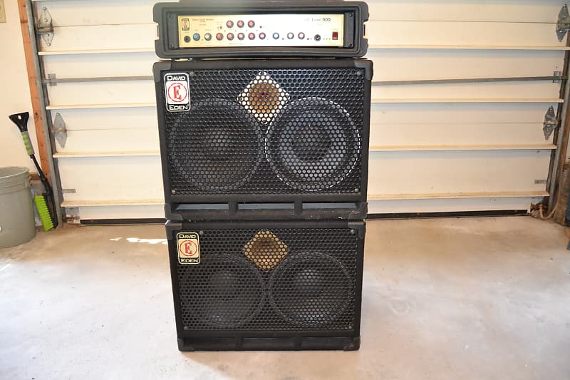 David Eden Bass Amp Rig, WT800 Head & (2) D210XST Reverb
