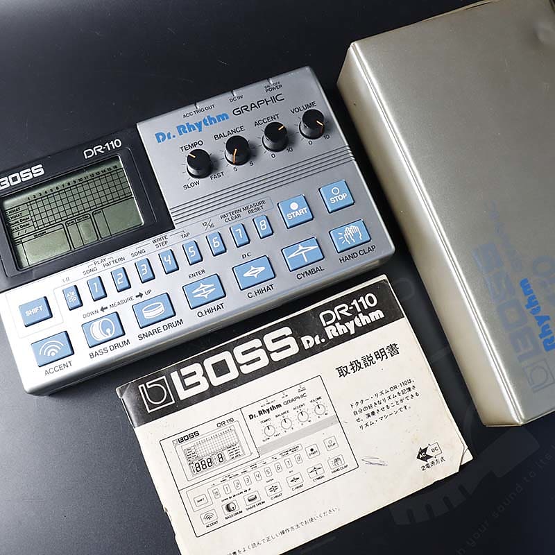 BOSS DR-110 Dr.Rhythm GRAPHIC アナログリズムマシン Boss DR-110 Dr. Rhythm Graphic Drum Machine | Reverb