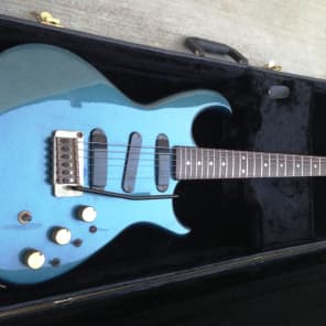 80s Aria Pro II RS Esprit Phantom Blue Super Strat Guitar w/ Case 