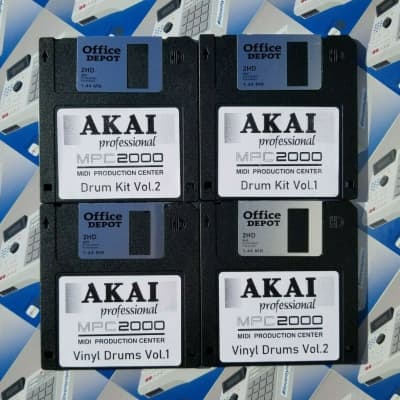 Akai MPC 2000 x20 Diskettes Drum Kit Sounds Samples Floppies Floppy image 6