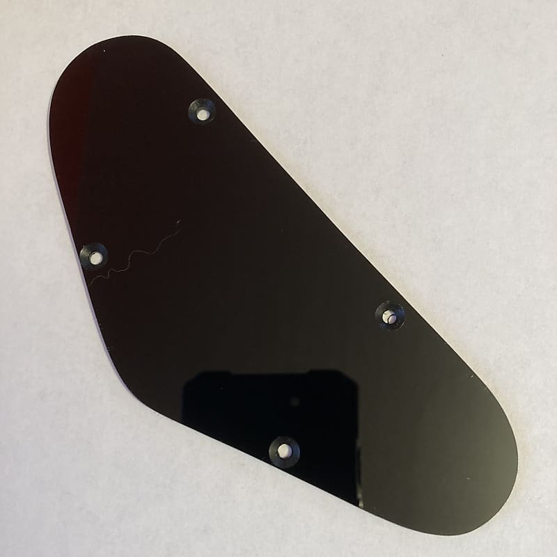 Black Plastic Control Cavity Cover Back Plate for 1961-1965 Gibson SG Junior image 1
