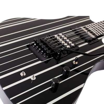 Schecter Synyster Gates Custom-S Signature Guitar - Black/Silver - B-Stock image 3
