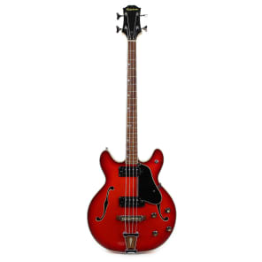 Vintage Epiphone 5120/E Semi-Hollow Body Bass Guitar in Cherry Red image 3