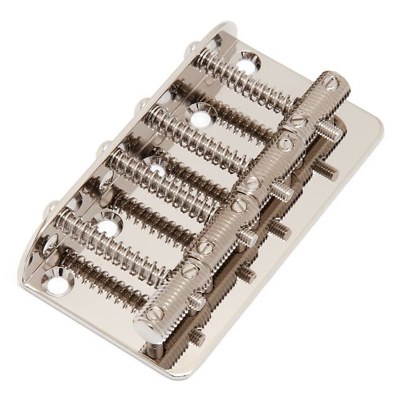 Hosco Vintage Fender Style Bass Bridge with Threaded Saddles Reverb