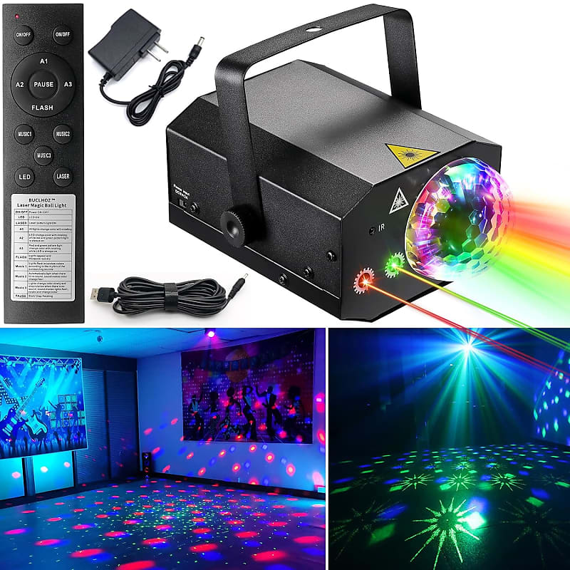 Sound Active Disco Laser Party Light