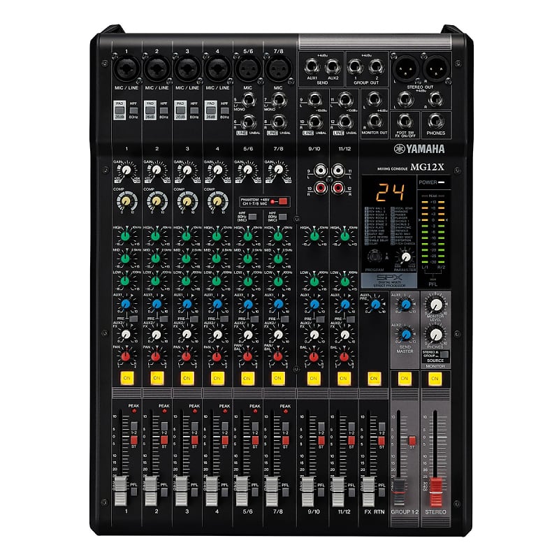Yamaha MG12X-CV 12-Channel Mixer with Effects image 1