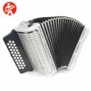 Hohner Corona II Diatonic Accordion, GCF Keys, White, Free Ship