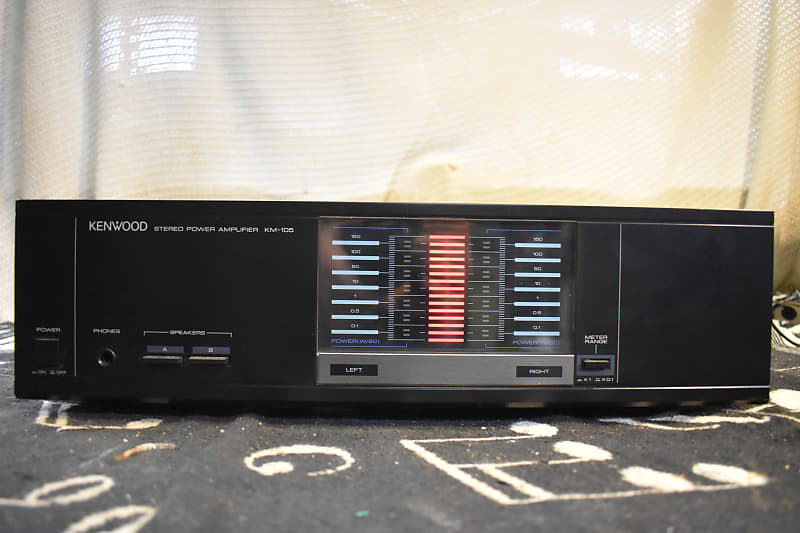 Kenwood KM-105 stereo power amplifier  			