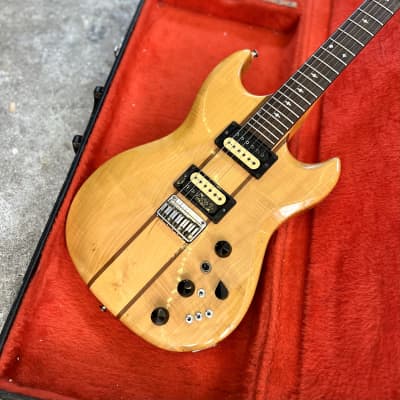 Aria Pro II Tri-sound TS-500 electric guitar c 1980 - Natural original vintage MIJ Japan OX image 5