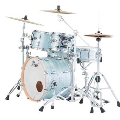 Pearl Session Studio Select Ice Blue Oyster 20x14/10x7/12x8/14x14 Drums Shell Pack & GigBags Authorized Dealer image 3