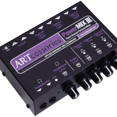 ART PowerMIX III 3-Channel Mini Stereo Line Mixer image 6