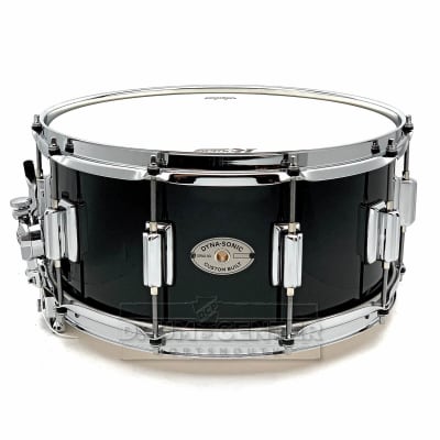 Rogers Dyna-sonic Wood Shell Snare Drum 14x6.5 Black Lacquer image 2