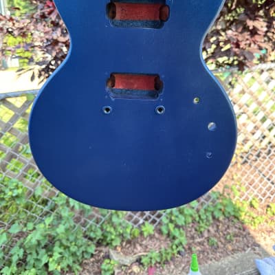 Epiphone LP Jr body - Metallic Blue refin! image 7