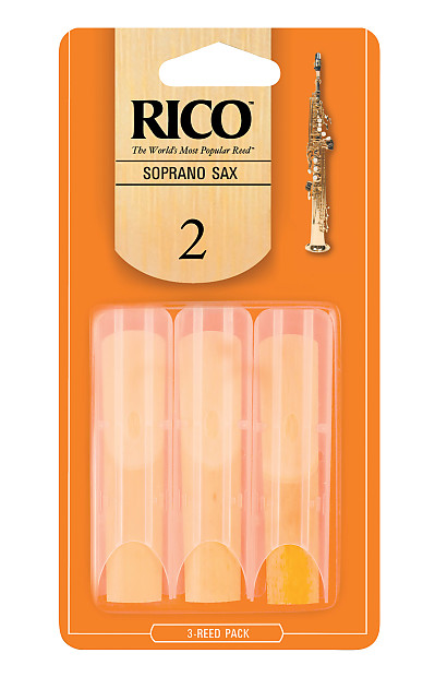Rico RIA0320 Soprano Saxophone Reeds - Strength 2.0 (3-Pack) image 1