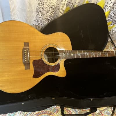 Vineyard JC503CEQ Acoustic Electric Guitar w Case for sale