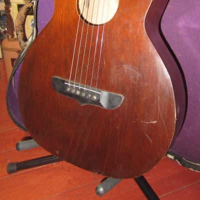 Circa 1930 Stromberg-Voisinet Parlor Guitar Mahogany w/ Original Case image 1
