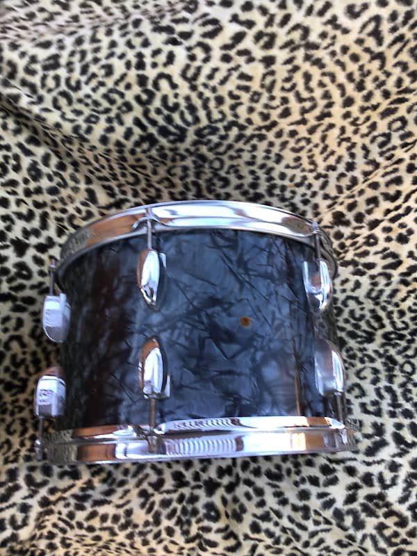 Vintage 60s Pearl 13x9 drum MIJ bdp 13” mounted tom nice one no badge 1966 +/- Black Diamond Pearl image 1