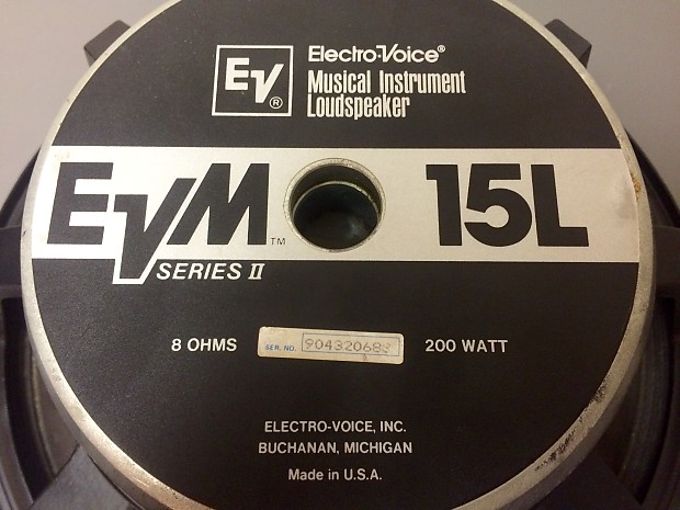 EV Electro-Voice EVM-15L Series II (1980's) | Reverb