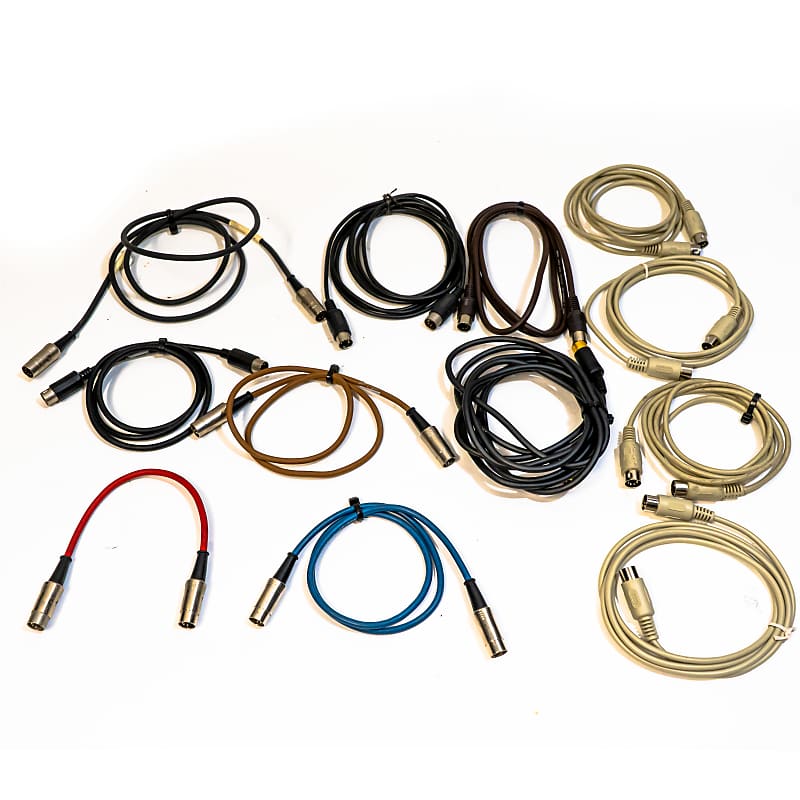 MIDI Cable with 5 Pin DIN Plugs (Pack of 12) Reverb