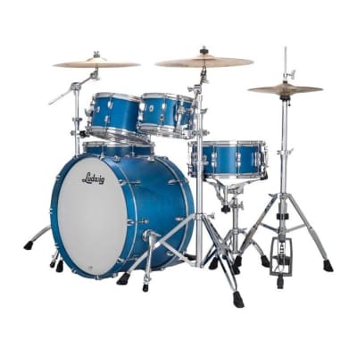 Ludwig Neusonic Rapid MOD2 4pc Drum Set Satin Royal Blue image 2