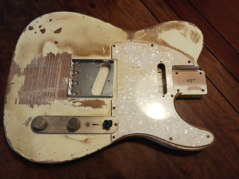 ギター MJT Telecaster Heavy Relic Telecaster Partscaster MJT Relic Copper Lacquer w/ Fender