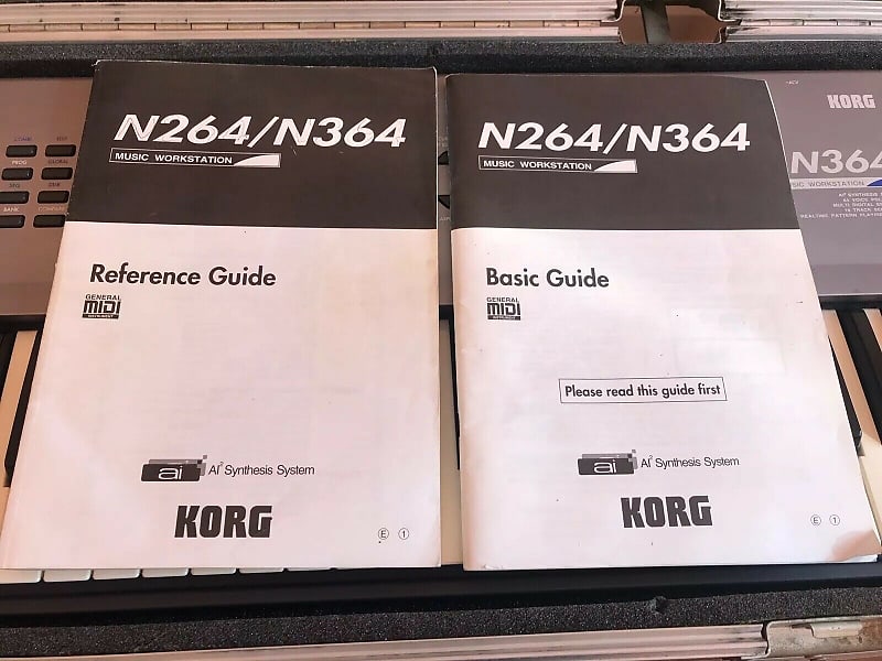 Original Korg N364 N264 Reference Guide Basic Guide Manuals image 1