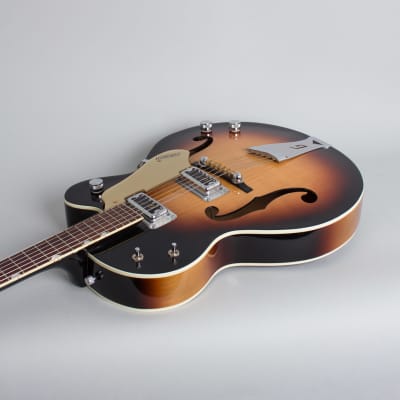 Gretsch  Model 6117 Double Anniversary Arch Top Hollow Body Electric Guitar (1962), ser. #50561, original two-tone grey hard shell case. image 7
