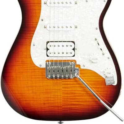 Michael Kelly 1963 Tobacco Burst Electric Guitar H/S/S Ebony Fretboard MK63STSERB image 4