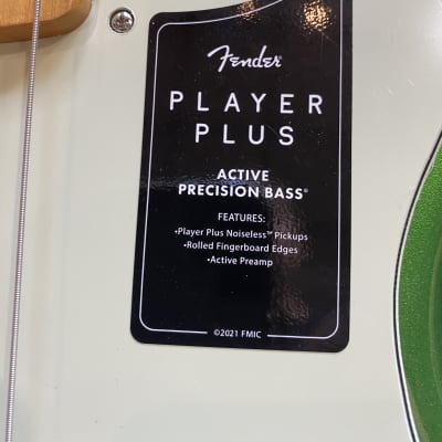 Fender Player Plus Precision Bass Cosmic Jade #MX22122125 (9lbs, 7.9oz) image 5