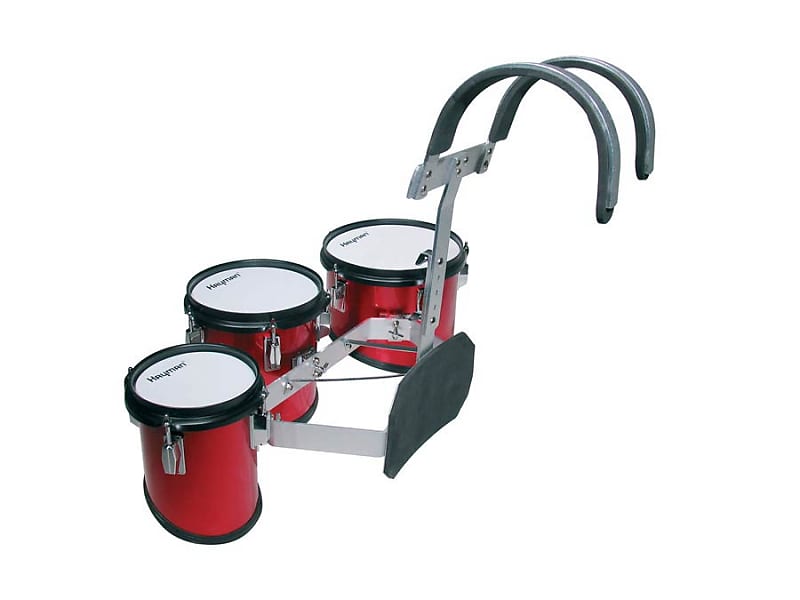 Hayman JMDR-060810 junior multi tenor trio drum, 6 inch + 8 inch + 10 inch, red, image 1
