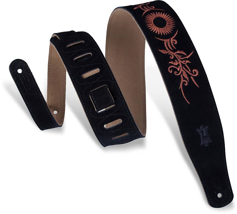 Levy's MS26E Suede Guitar Strap - Tribal Sun image 1