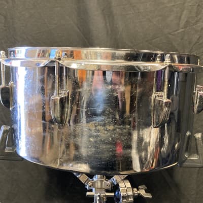 Frankie Banali's Quiet Riot, Ludwig 14x6.5" Timbale 1969 - Chrome over Aluminum image 8